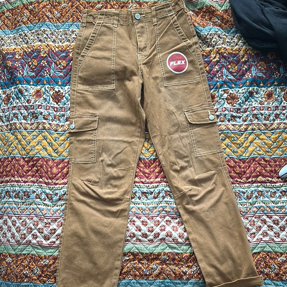 Dickies Flex Cargo Pants High Rise Juniors 1/25 Straight
